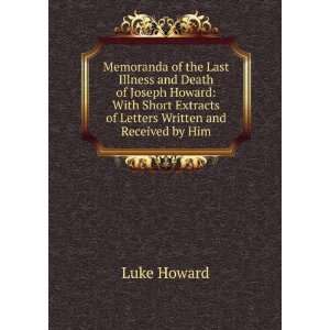  Memoranda of the Last Illness and Death of Joseph Howard 
