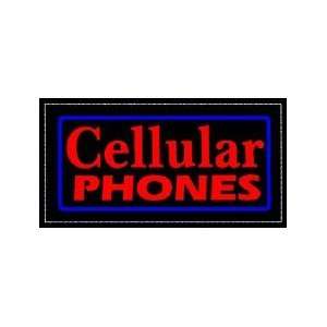  Cellular Phones Backlit Sign 15 x 30