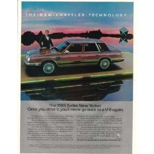  1985 Chrysler Turbo New Yorker Never Go Back to V 8 Print 