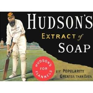  Hudsons Metal Sign Soap, Laundry, and Bathroom Decor Wall 