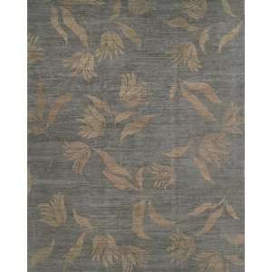  FRENCH TULIPS SLATE/BRONZE 6x9   Tufenkian Carpets 