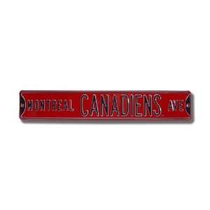 MONTREAL CANADIANS MONTREAL CANADIANS AVE Authentic METAL STREET 