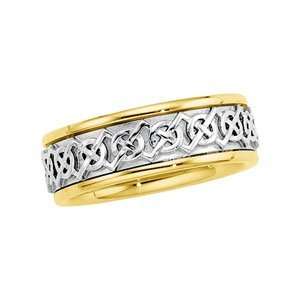 IceCarats Designer Jewelry Gift 14Ky_14Kw_14Ky Gold Wedding Band Ring 