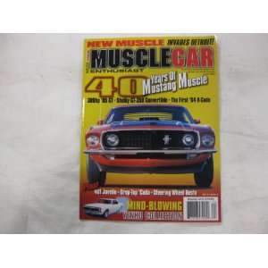 Muscle Car Enthusiats Magazine April 2004 40 Years of Mustang Muscle 