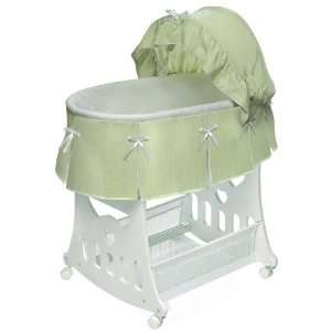   Convertible Bassinet & Cradle w/Toybox Base by Badger Basket Baby