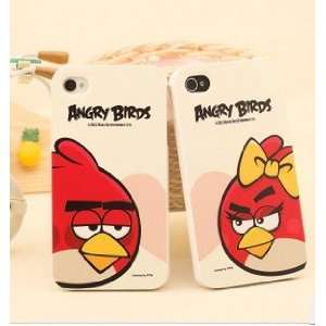 Angry Birds Iphone 4 4s Hard Case   Female&white Color