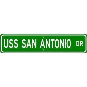  USS SAN ANTONIO LPD 17 Street Sign   Navy Sports 