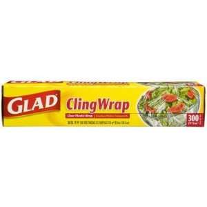  Glad Plastic CLING WRAP, 300 foot Roll (1 Pack) Health 