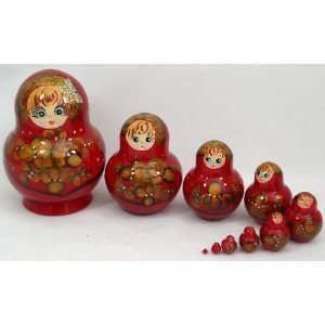  10 pcs. Russian Nesting Doll (#3095) 