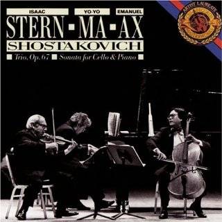 Shostakovich Piano Trio No. 2,Op.67 / Cello Sonata,Op.40 ~ Ax / Stern 