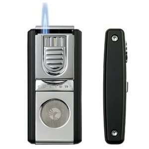  Colibri The Don Black Single Flame Lighter with Cigar 