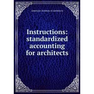   accounting for architects American Institute of Architects Books