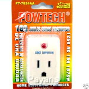 New Single Outlet Surge Protector Power Suppressor 180J  