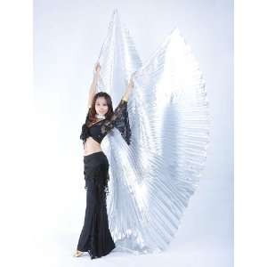 AQY Hot sell Silver Handmade Belly Dance Costume Isis Angle Wings 