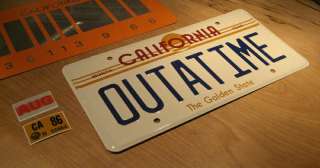 Back To The Future OUTATIME & 2015 License Plate Combo  
