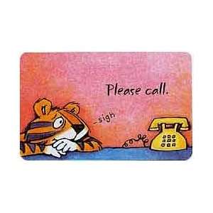 Collectible Phone Card #600TEL 101 2 Tiger (Tiger Looking At Phone 