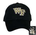 FITTED WASH CAP HAT WAKE FOREST DEAMON DEACONS BLACK SM