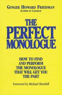   The Perfect Audition Monologue by Glenn Alterman 