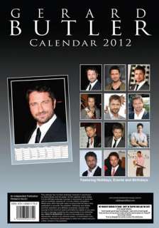 Gerard Butler 2012 Calendar   NEW  
