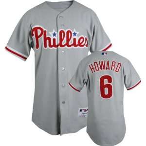  Ryan Howard Majestic MLB Road Grey Authentic Philadelphia Phillies 
