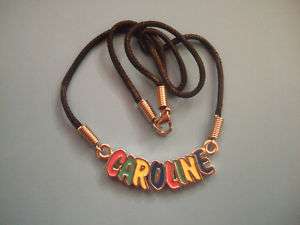 Personalised Necklace   Multicoloured   Names J to K  