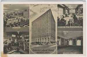 S574 Detroit Michigan MI Detroit Leland Hotel Multi vie  