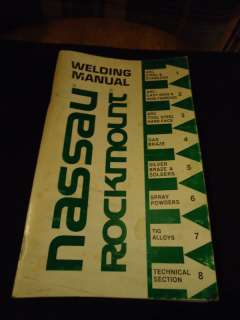 1979 Nassau Rockmount Welding Manual Booklet  