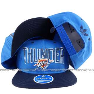 NBA oklahoma city Thunder OKC baby blue navy visor neon arch snapback 