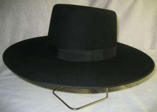 Spanish Bolero Gaucho Zorro Style   LEE VAN CLEEF HAT   Wool Felt 