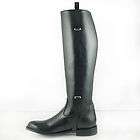 DG LADY BUCKLE DRESS TALL HORSE RIDING BOOT BLACK WIDE  