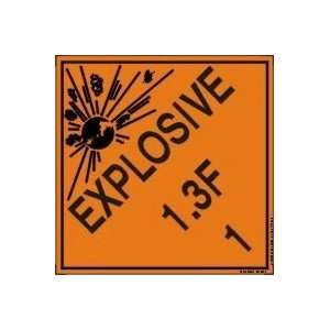   DOT Labels EXPLOSIVE 1.3F (W/GRAPHIC) 4 x 4
