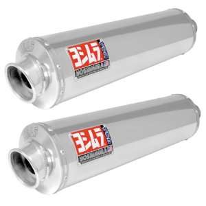  Yoshimura RS 3 Stainless Steel Oval Slip On Dual Exhaust 