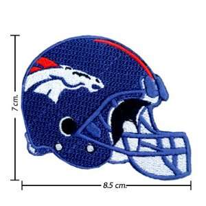 3pcs Denver Broncos Helmet Logo Embroidered Iron on Patches Kid Biker 