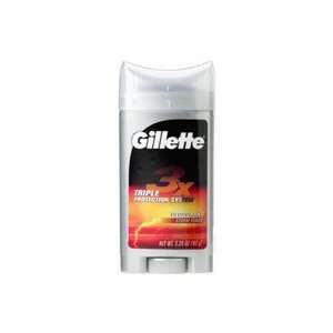  Gillette 3x Solid Stick Deodorant, Strom Force, 3.25 Oz 