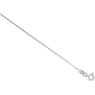 Nickel Free Italian Sterling Silver Sturdy Box Chain Necklace 1mm