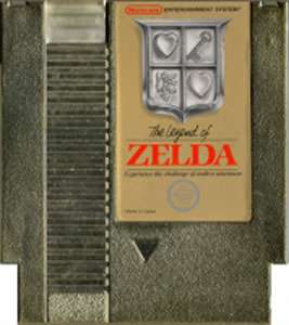 THE LEGEND OF ZELDA GOLD CART   RARE NES Nintendo Game  