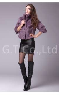 0333 Rabbit Coat Jacket overcoat garment outwear parka apparel dress 