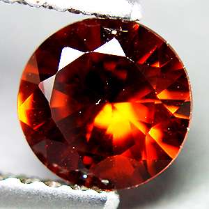 Rare Natural Red Zircon Ceylon Round 5MM Gemstone  