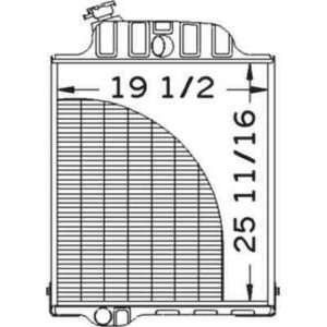  New Radiator AR61880 Fits JD 4030 