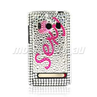 BLING RHINESTONE CRYSTAL CASE COVER FOR HTC EVO 4G /57  