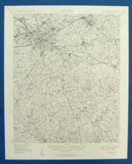 SPARTANBURG, GOLIGHTLY GLENDALE SOUTH CAROLINA 1949 MAP  