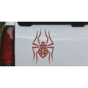 Spider Animals Car Window Wall Laptop Decal Sticker    Brown 14in X 23 