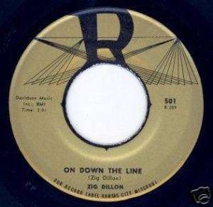 Zig Dillon ~45~ On Down The Line ~ Rockabilly ~ Hear It  