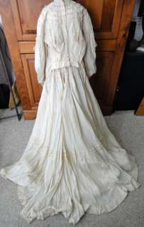   antique victorian 4pc WEDDING DRESS idd ZIEGLER/CISSEL baltimore md