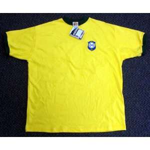  Pele Autographed CBD Yellow Jersey Shirt PSA/DNA #L71864 