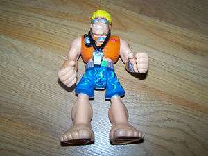 Chunky Mattel Rescue Heroes Action Figure Life Guard Beach Guy 2002 