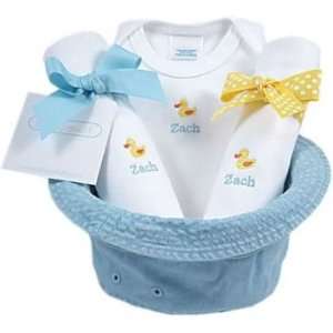  baby gift bucket hat   yellow ducks