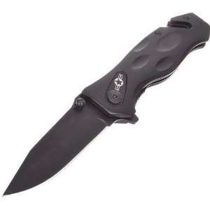  Stainless Steel Manual Release Folding Knife with Clip 