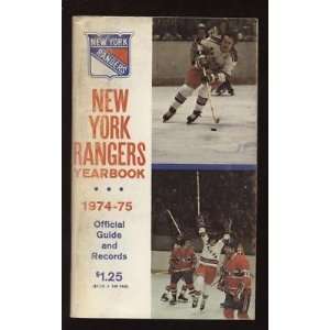   Rangers Yearbook EX   NHL Programs And Yearbooks