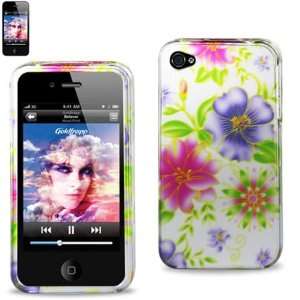  Protector Cover IPHONE 4S Hard Case Floral Background 2DPC 